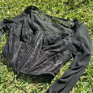 Black Lace Mesh Corset